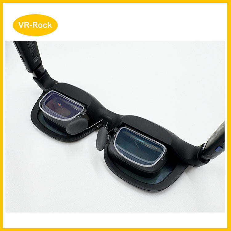Close-up of VITURE Beast prescription lenses
