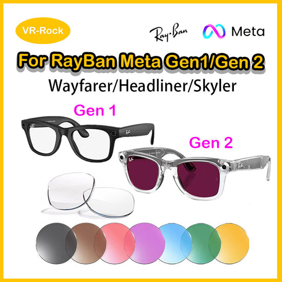 Prescription Lenses for Ray-Ban Meta Glasses Gen 2 & Gen 1 – VR ROCK