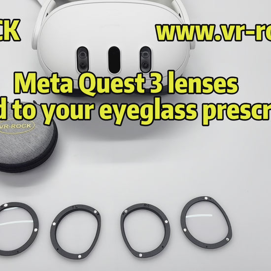 Meta Quest 3 prescription lenses inserts installation instruction